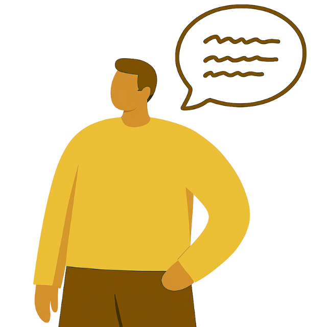 Man thinking of ideas